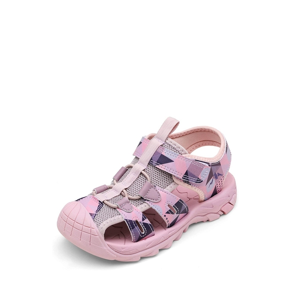 Kids Closed Toe Lightweight Athletic Sandals - PURPLE DARK PURPLE BLUE -  0